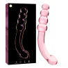 modèle 14 gode en verre borosilicate rose 18.5 cm -o- 3 cm