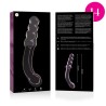 modèle 14 gode en verre borosilicate rose 18.5 cm -o- 3 cm