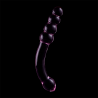 modèle 14 gode en verre borosilicate rose 18.5 cm -o- 3 cm