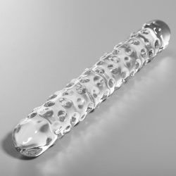 modèle 15 gode en verre borosilicate clair 18.5 cm -o- 3 cm