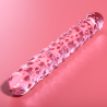 modèle 15 gode en verre borosilicate rose 18.5 cm -o- 3 cm