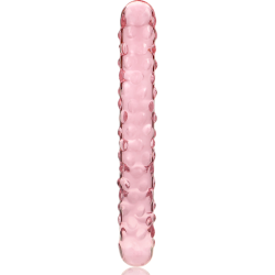modèle 15 gode en verre borosilicate rose 18.5 cm -o- 3 cm