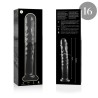 modèle 16 gode en verre borosilicate clair 18.5 cm -o- 3 cm
