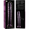 modèle 16 gode en verre borosilicate rose 18.5 cm -o- 3 cm