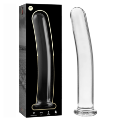 modèle 17 gode en verre borosilicate clair 18.5 cm -o- 3 cm