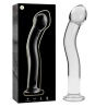 modèle 18 gode en verre borosilicate clair 18.5 cm -o- 3.5 cm