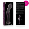 modèle 18 gode en verre borosilicate rose 18.5 cm -o- 3.5 cm