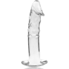 modèle 19 gode en verre borosilicate clair 18.5 cm -o- 4 cm