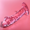 modèle 19 gode en verre borosilicate rose 18.5 cm -o- 4 cm