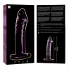 modèle 19 gode en verre borosilicate rose 18.5 cm -o- 4 cm