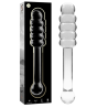 modèle 20 gode en verre borosilicate clair 20.5 cm -o- 3 cm