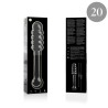 modèle 20 gode en verre borosilicate clair 20.5 cm -o- 3 cm
