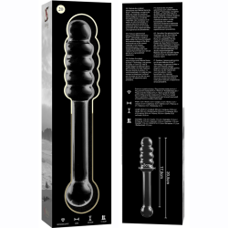 modèle 20 gode en verre borosilicate clair 20.5 cm -o- 3 cm