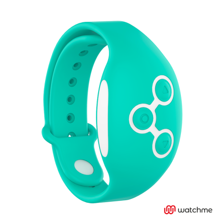 montre à technologie sans fil bleu vert