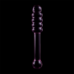 modèle 20 gode en verre borosilicate rose 20.5 cm -o- 3 cm