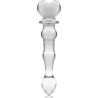modèle 21 gode en verre borosilicate clair 20.5 cm -o- 3.5 cm