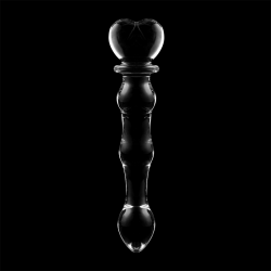 modèle 21 gode en verre borosilicate clair 20.5 cm -o- 3.5 cm