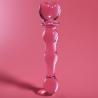 modèle 21 gode en verre borosilicate rose 20.5 cm -o- 3.5 cm