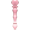 modèle 21 gode en verre borosilicate rose 20.5 cm -o- 3.5 cm