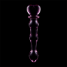 modèle 21 gode en verre borosilicate rose 20.5 cm -o- 3.5 cm
