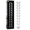 modèle 22 gode en verre borosilicate clair 21.5 cm -o- 2.5 cm