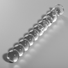 modèle 22 gode en verre borosilicate clair 21.5 cm -o- 2.5 cm