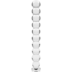 modèle 22 gode en verre borosilicate clair 21.5 cm -o- 2.5 cm