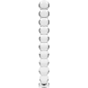 modèle 22 gode en verre borosilicate clair 21.5 cm -o- 2.5 cm