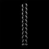 modèle 22 gode en verre borosilicate clair 21.5 cm -o- 2.5 cm