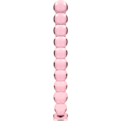 modèle 22 gode en verre borosilicate rose 21.5 cm -o- 2.5 cm