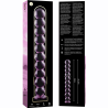 modèle 22 gode en verre borosilicate rose 21.5 cm -o- 2.5 cm