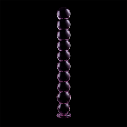 modèle 22 gode en verre borosilicate rose 21.5 cm -o- 2.5 cm