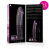 modèle 23 gode en verre borosilicate rose 21.5 cm -o- 4 cm