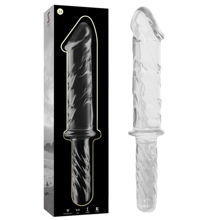 modèle 24 gode en verre borosilicate clair 28.5 cm -o- 5 cm