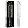 modèle 24 gode en verre borosilicate clair 28.5 cm -o- 5 cm