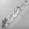 modèle 24 gode en verre borosilicate clair 28.5 cm -o- 5 cm