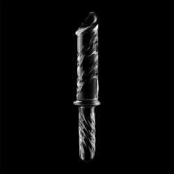 modèle 24 gode en verre borosilicate clair 28.5 cm -o- 5 cm