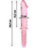 modèle 24 gode en verre borosilicate rose 28.5 cm -o- 5 cm
