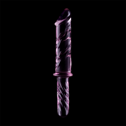 modèle 24 gode en verre borosilicate rose 28.5 cm -o- 5 cm