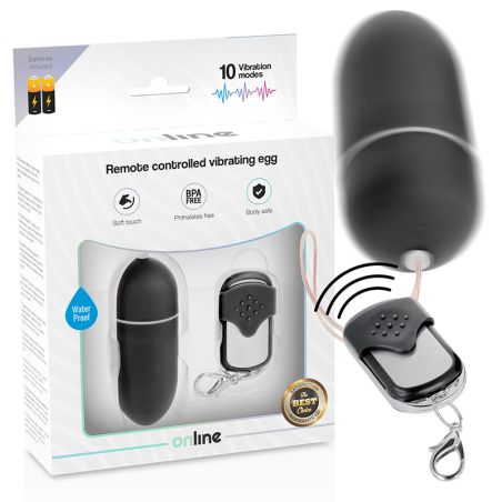 oeuf vibrant télécommande l noir