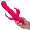 jack fantasy triple vibrateur chauffant lapin rose
