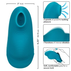 envy masseur à bille portable 7 vibrations bleu