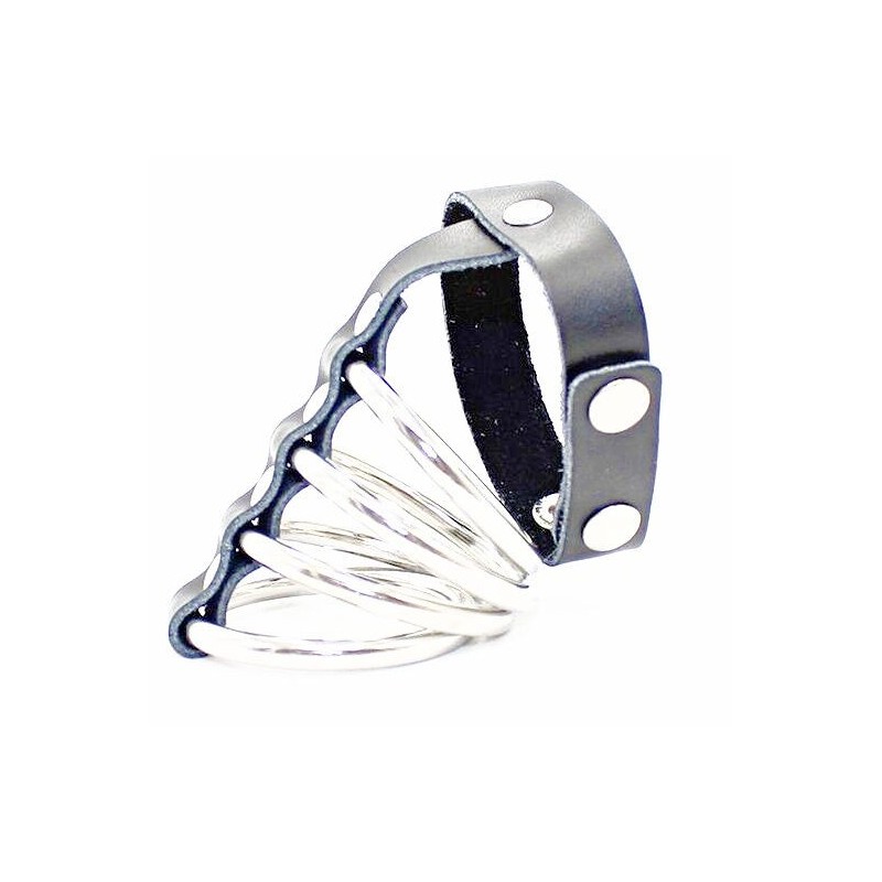 gaine pénienne avec anneaux métalliques gaine pénienne avec anneaux métalliques