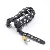 etui en cuir avec anneaux métalliques et cadenas