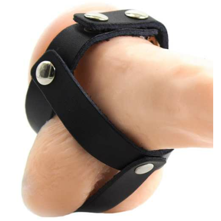 cage à balles en cuir ohmama fetish
