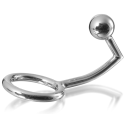 anneau cock ring avec crochet intrus anal 40mm