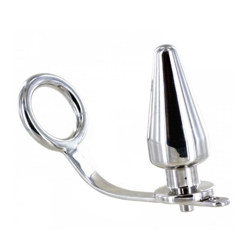 anneau en acier avec plug anal 80 x 55 mm anneau en acier avec plug anal 80 x 55 mm