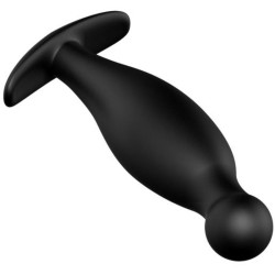 plug anal en silicone e 11.7 cm noir