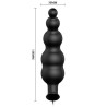 plug anal silicone extra stimulation et 12 modes de vibration noir