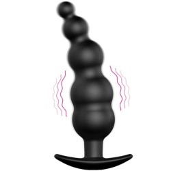 plug anal silicone extra stimulation et 12 modes de vibration noir